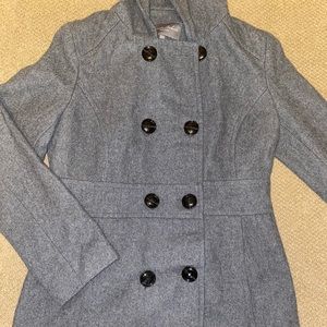 Marvin Richards Wool Blend Peacoat